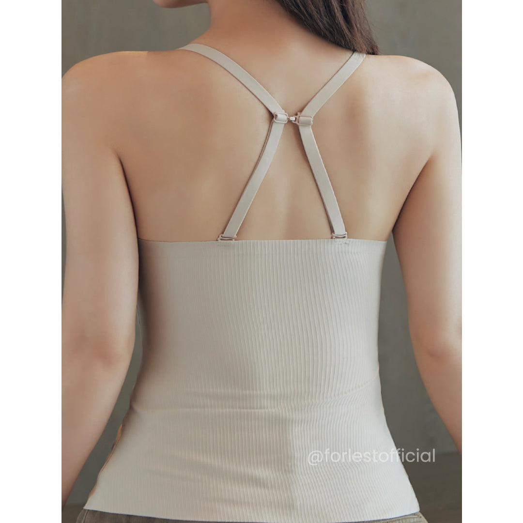 Vianey Everyday Tank With Adjustable Strap & Straps Width by Size Up to 42"