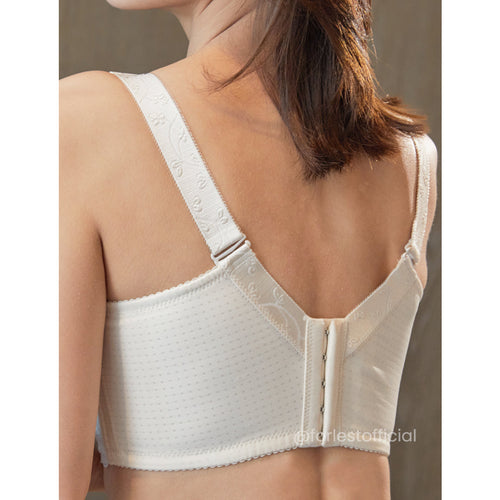 Allison Lacy Bra With Boobs Separation Gore Design & 100% Cotton Lining Up to Band 38"