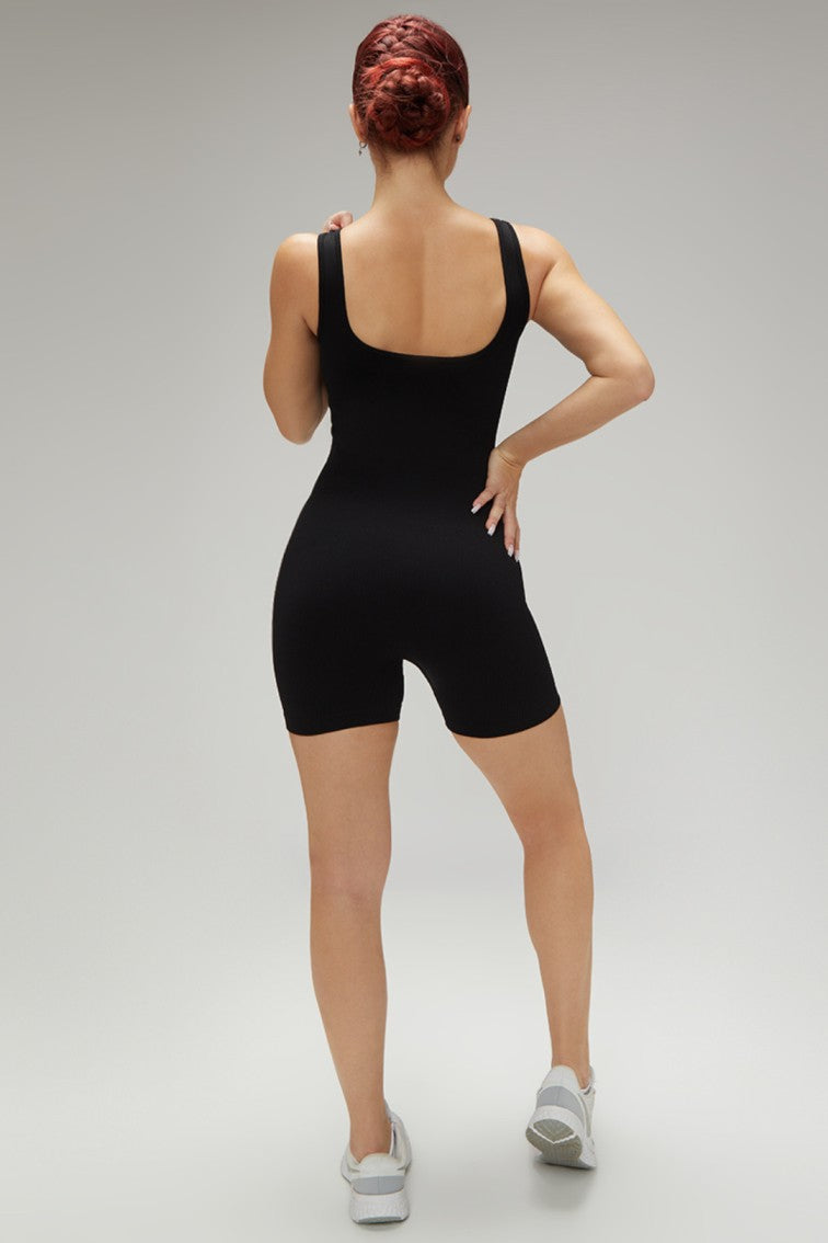 Women Workout Seamless Romper Yoga Ribbed One Piece Tank Tops jumpsuits Sleeveless Exercise Romper