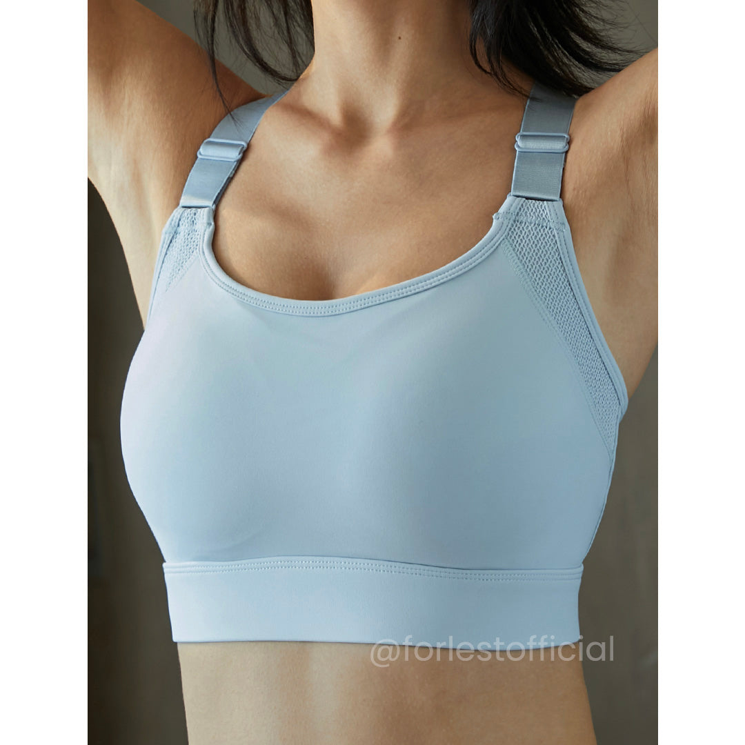 Denver Running Sports Bra with Adjustable Straps & Fixed Pads Up to Cup I