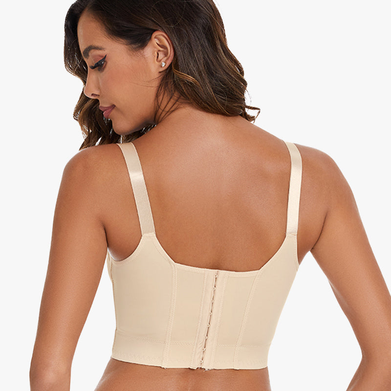SheCurve® Smoothing Back Push-Up Enhancing Bra-Beige