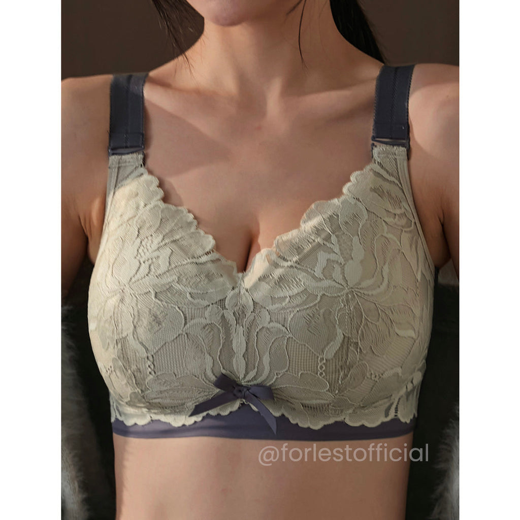 Piper Dual-Tone Lacy Minimizer Bra with Natural Shaping Support Up to 38I