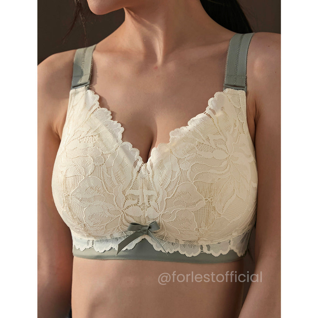 Piper Dual-Tone Lacy Minimizer Bra with Natural Shaping Support Up to 38I