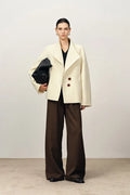 Bridle Crop Wool Jacket in Merino Wool