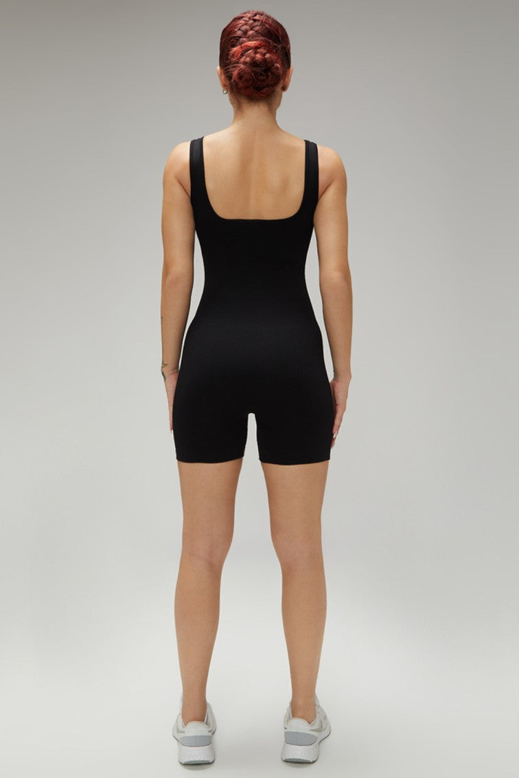 Women Workout Seamless Romper Yoga Ribbed One Piece Tank Tops jumpsuits Sleeveless Exercise Romper
