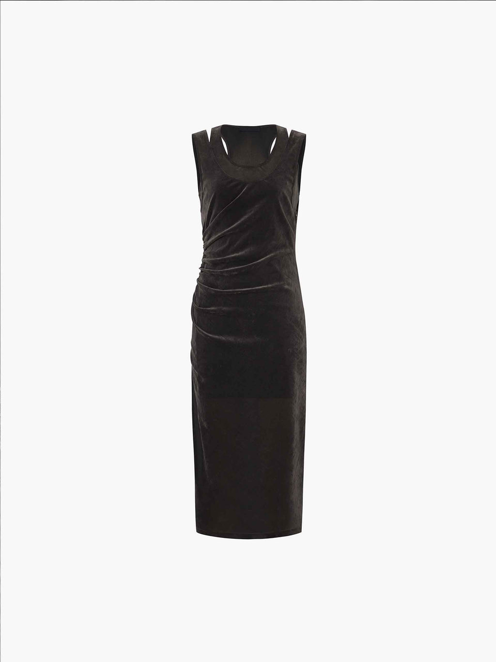 Velvet Textured Midi Dress