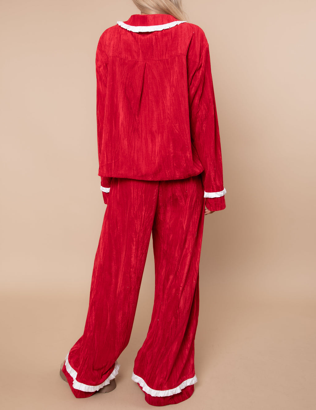 Merry Velvet Pajama Set