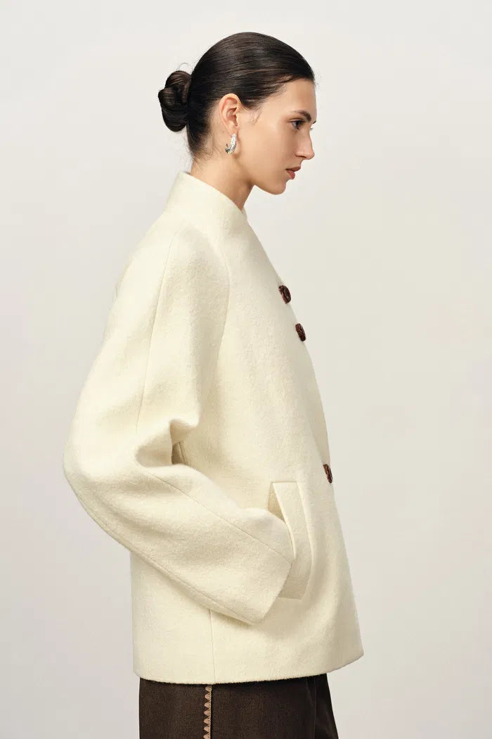 Bridle Crop Wool Jacket in Merino Wool