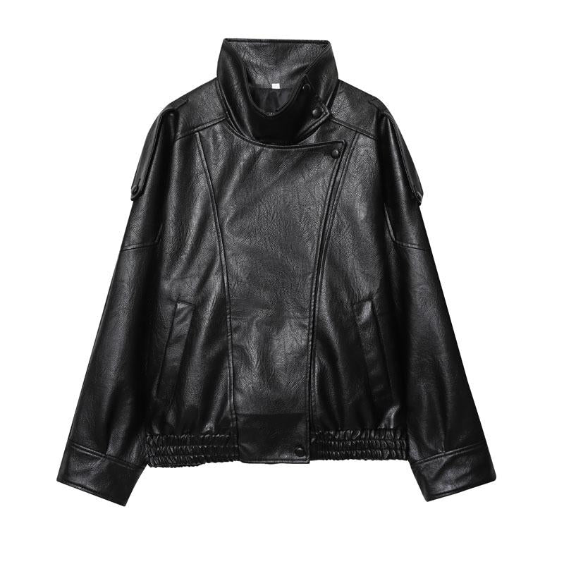 Oversized Leather Jacket