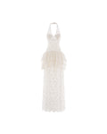 Celestine Lace Peplum Gown (Pre-Order 14 Days)