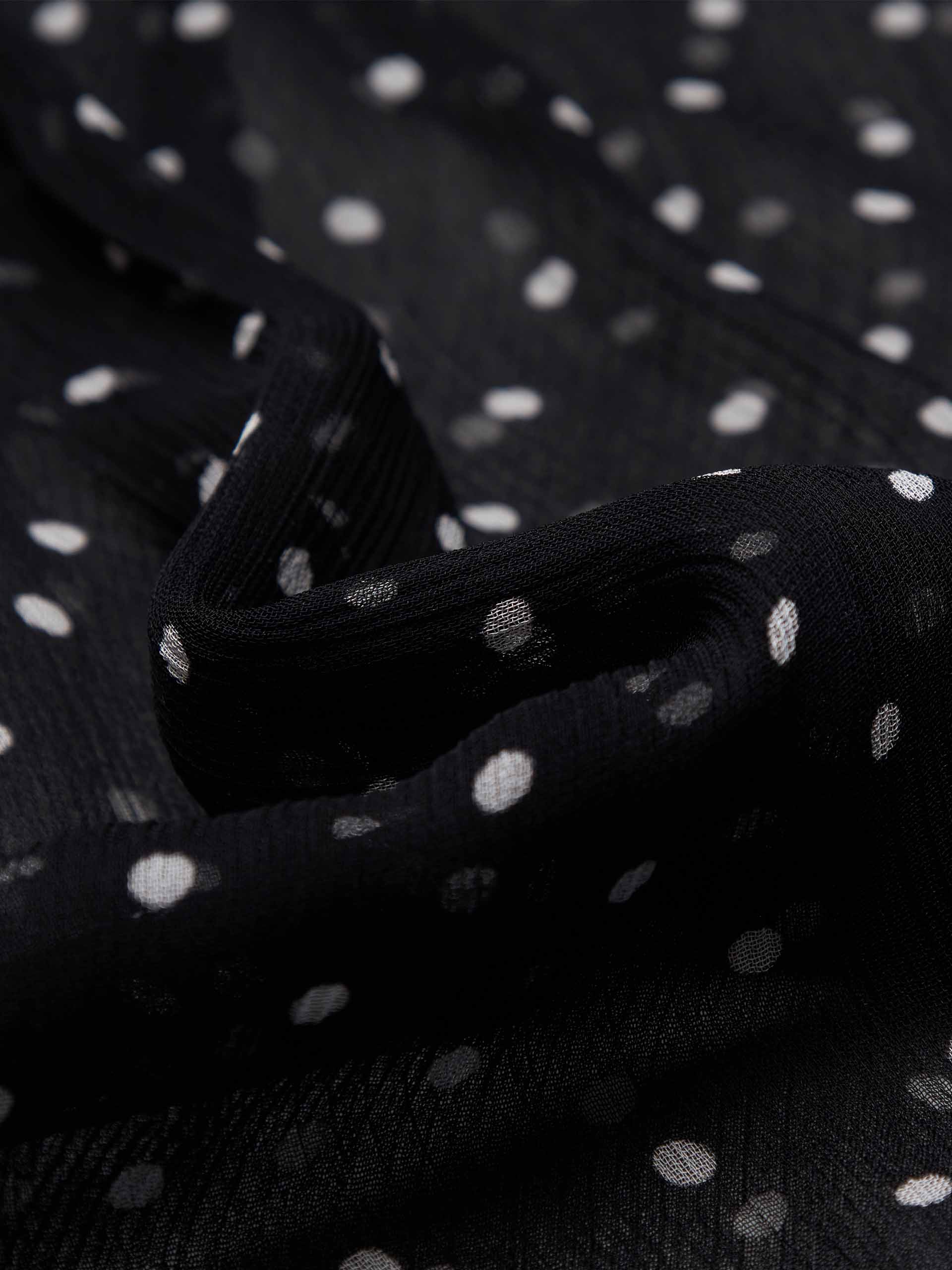 Irregular Hem Polka Dot Dress