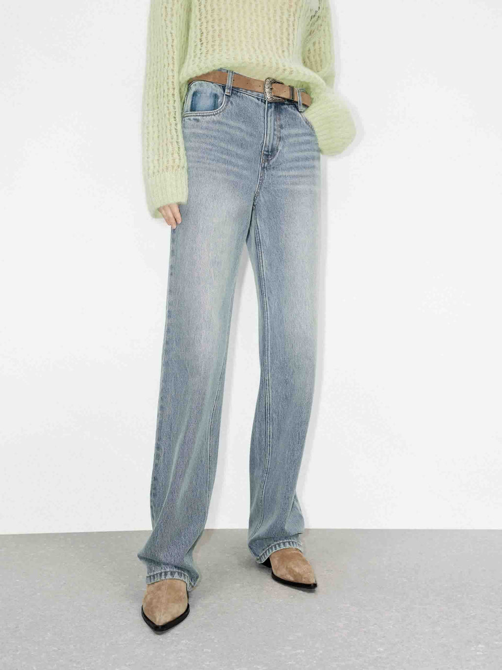 Light Blue Straight Jeans