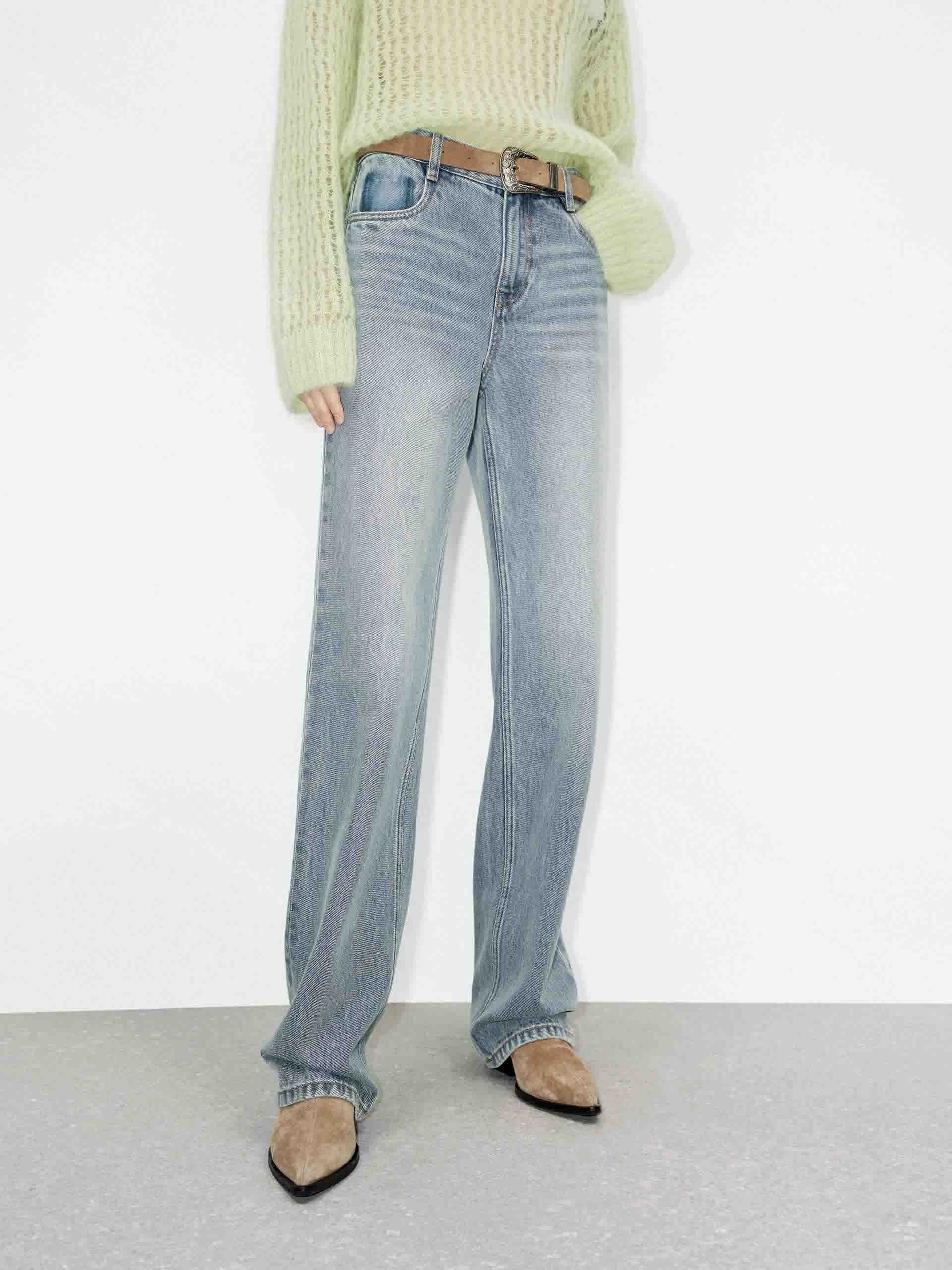 Light Blue Straight Jeans