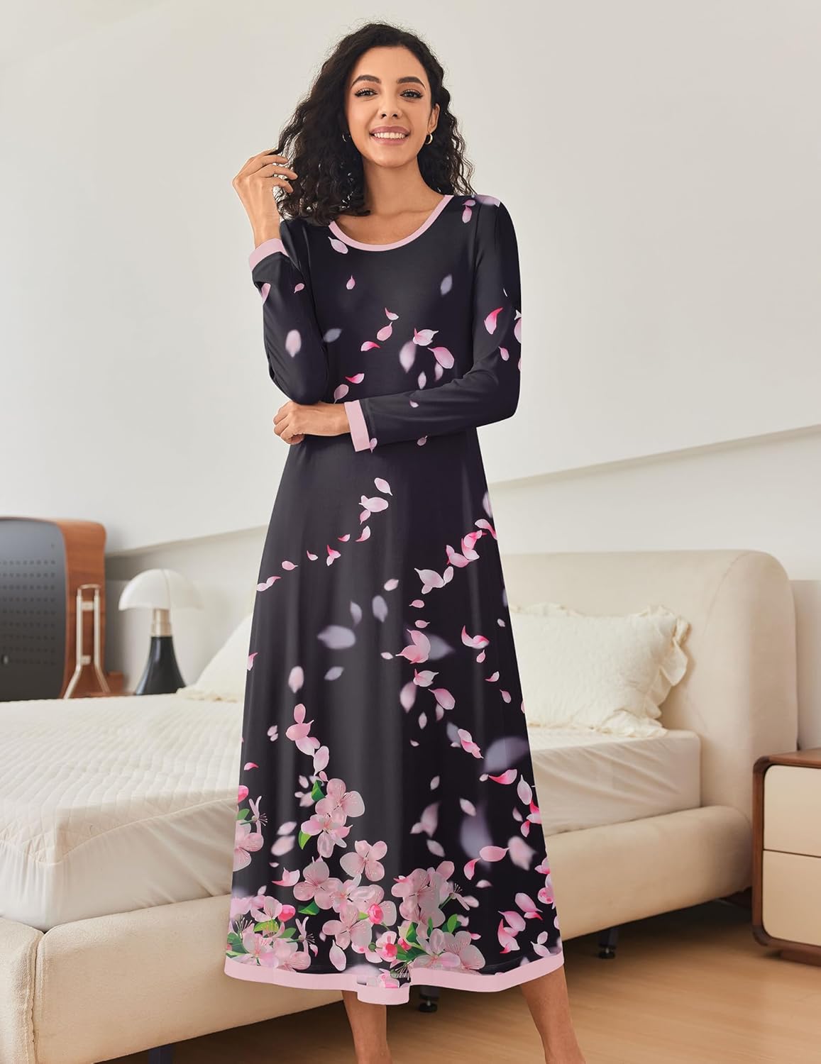 Long Sleeve Full Length Long Nightshirt (US Only)