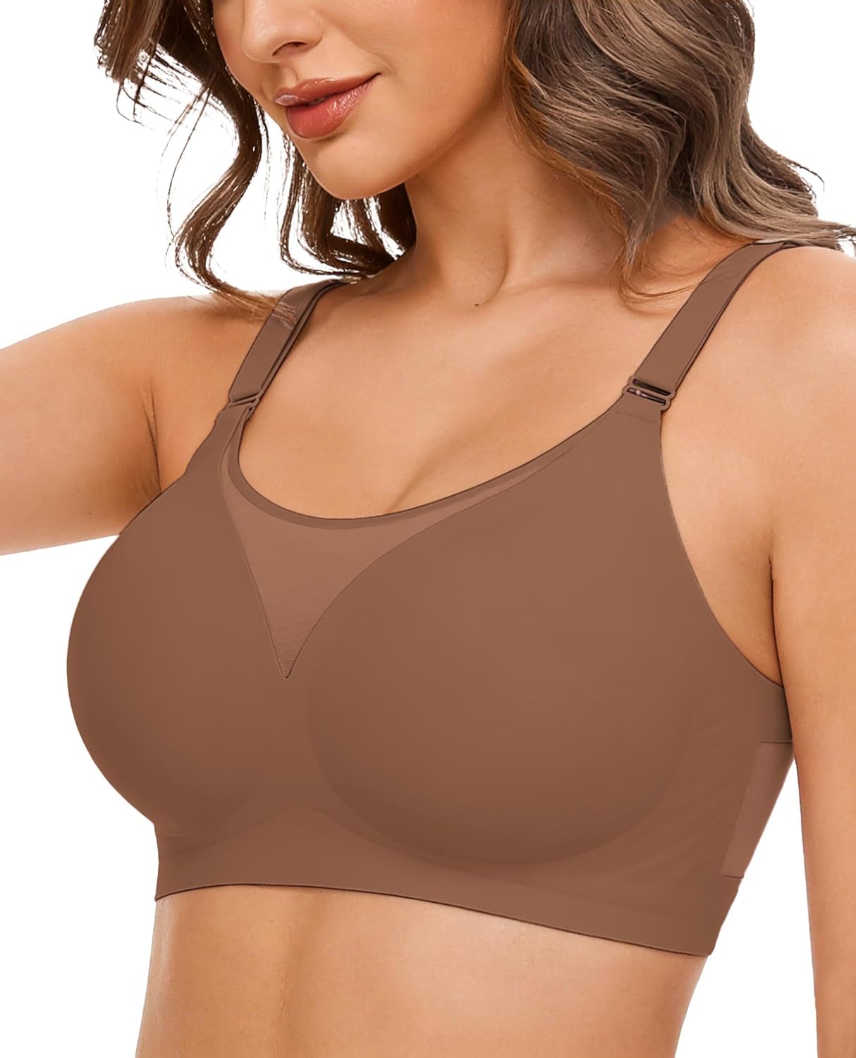 Seamless Push Up Full Coverage Bra Mesh Comfy Bralette