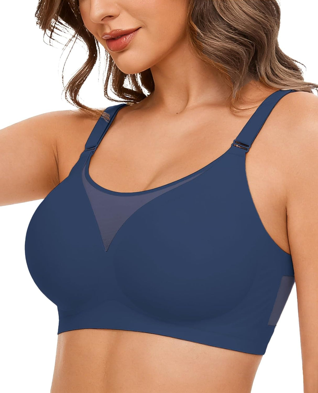 Seamless Push Up Full Coverage Bra Mesh Comfy Bralette