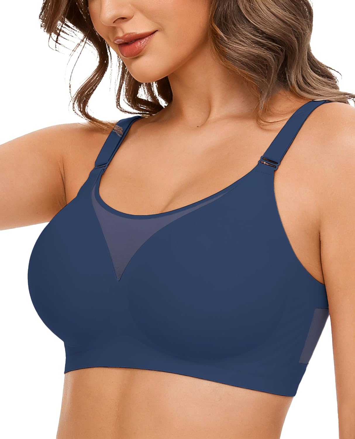 Seamless Push Up Full Coverage Bra Mesh Comfy Bralette
