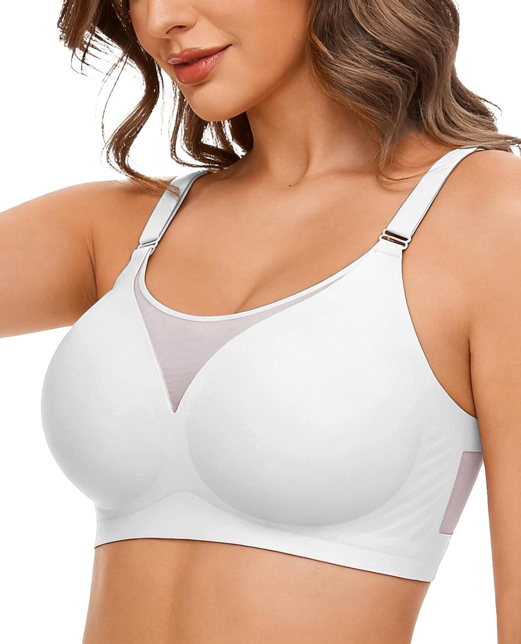Seamless Push Up Full Coverage Bra Mesh Comfy Bralette