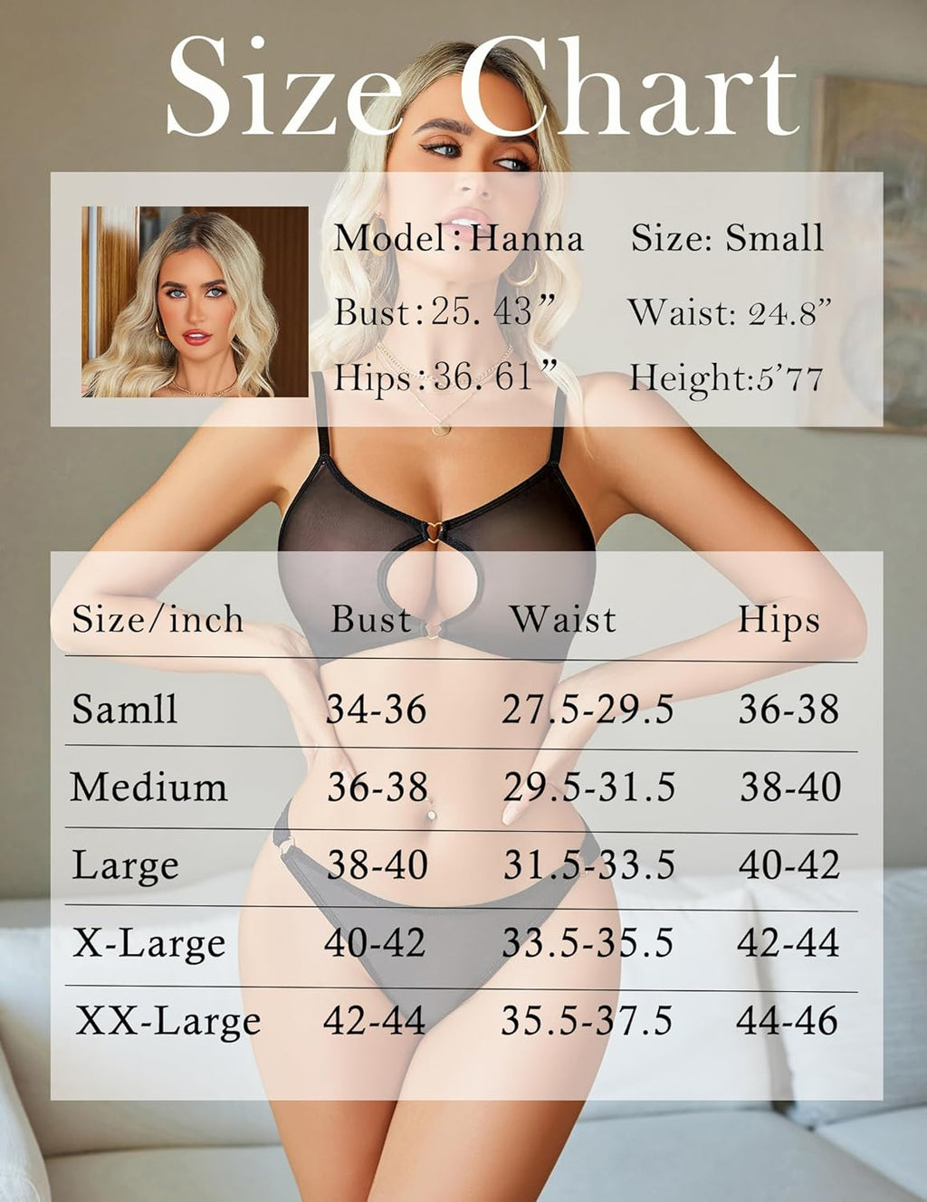 Mesh Cut Out Sexy Bra and Panty Sets