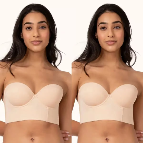 (🎁LAST DAY 49% OFF)😍Women's Full Bust and Full Figure Strapless Longline Bra✨BUY 2 GET EXTRA 20% OFF & FREE SHIPPING 🎁