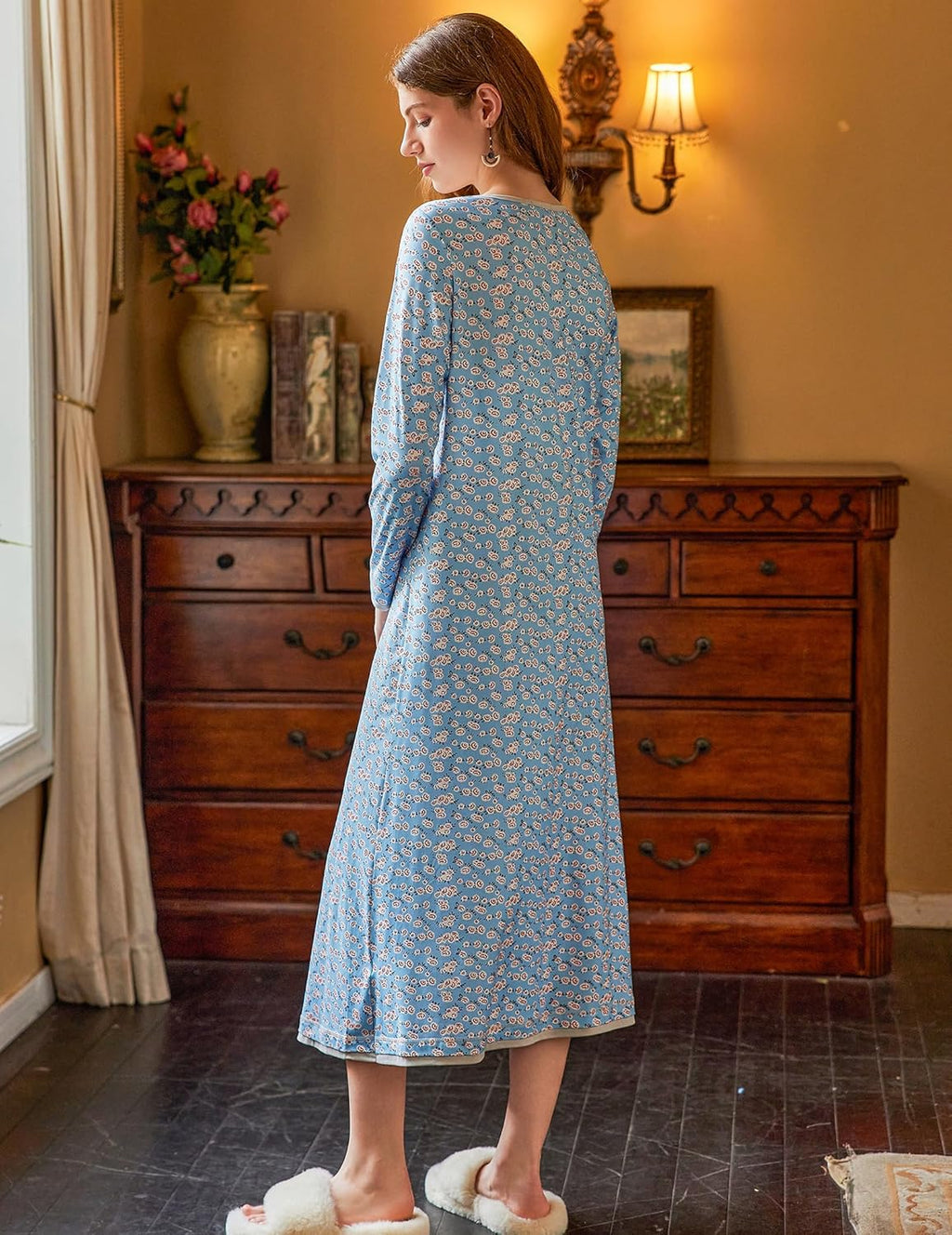 Long Sleeve Full Length Long Nightshirt (US Only)