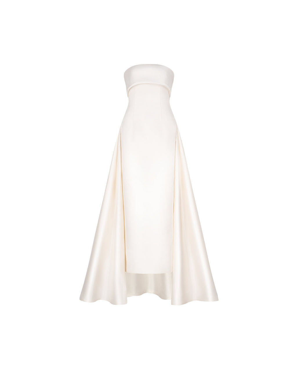 Vivienne Strapless Satin Cape Gown (Pre-Order 14 Days)