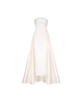 Vivienne Strapless Satin Cape Gown (Pre-Order 14 Days)