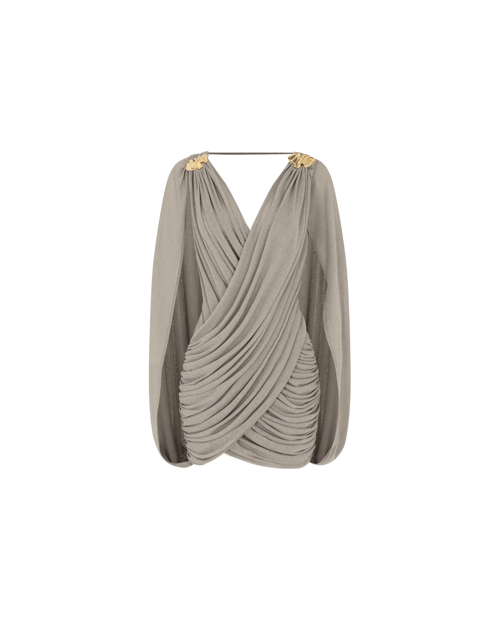 Draped Cape Dress