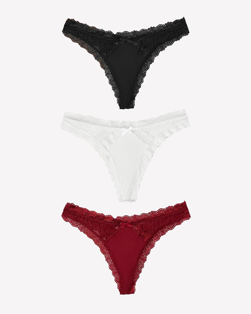 Low Rise Thong with Criss Cross Back