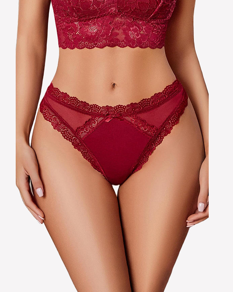Low Rise Thong with Criss Cross Back