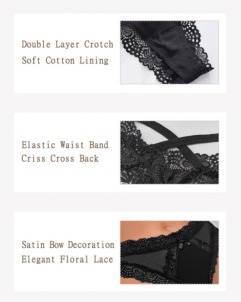 Low Rise Thong with Criss Cross Back