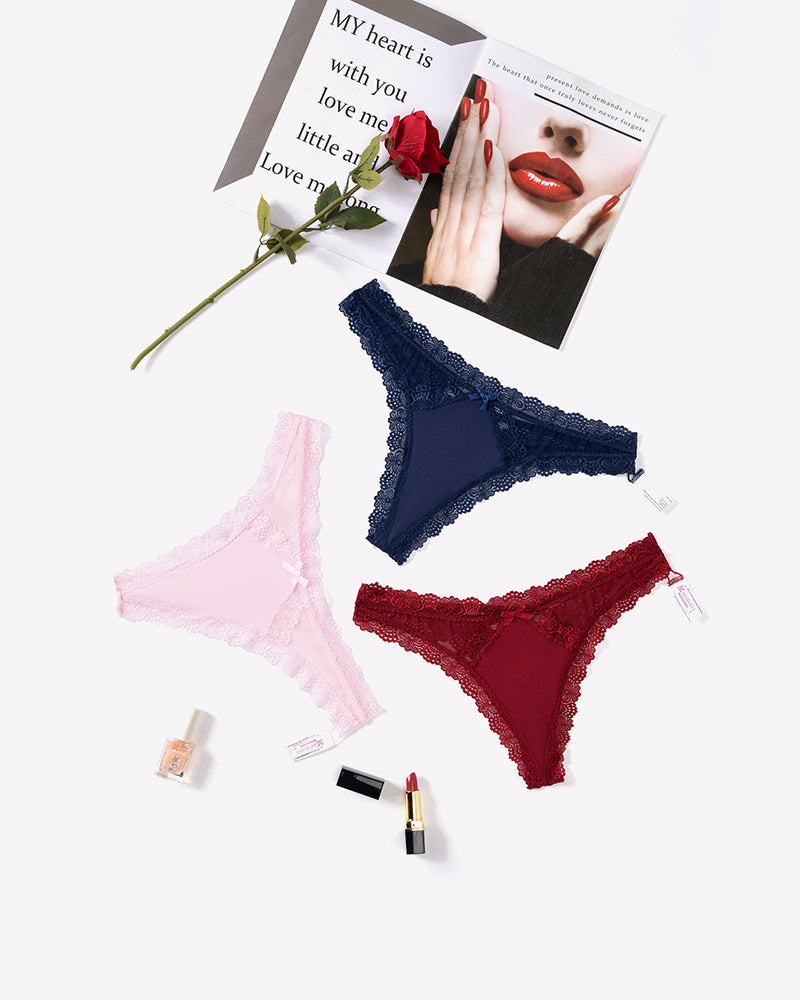 Low Rise Thong with Criss Cross Back