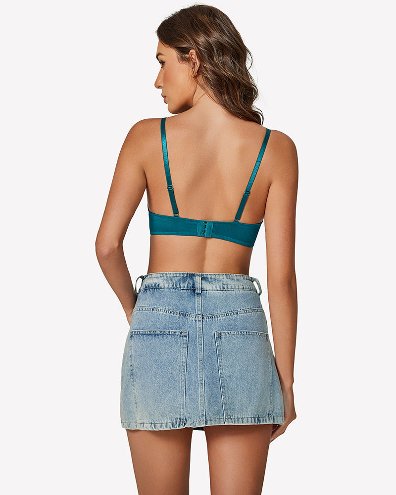 Mesh Underwire Bras Full Coverage Bra