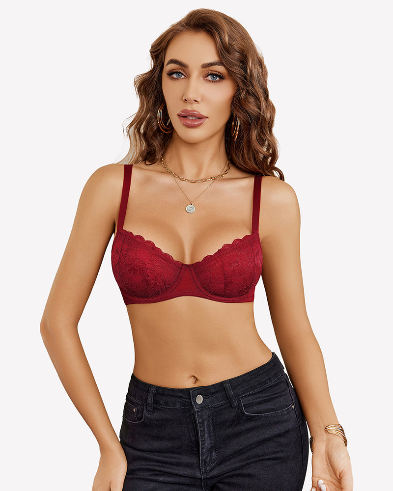 Lace Underwire Unlined Bra