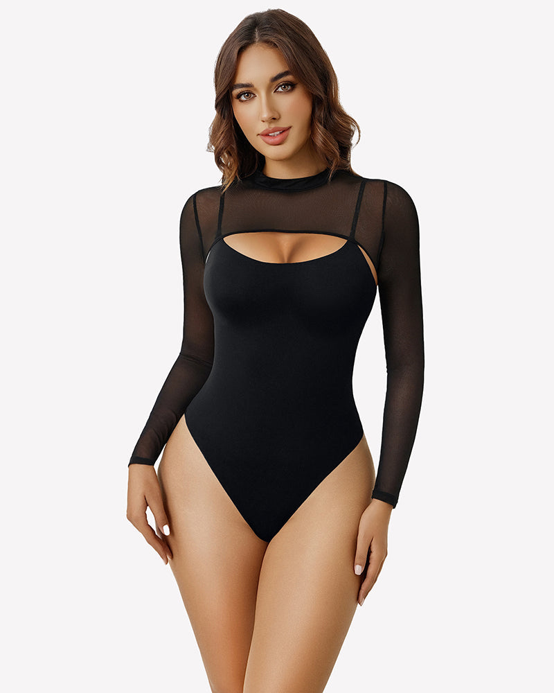 Long Sleeve Tops Bodysuits Two Piece Outfit