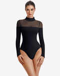 Long Sleeve Turtle Leotard Tops
