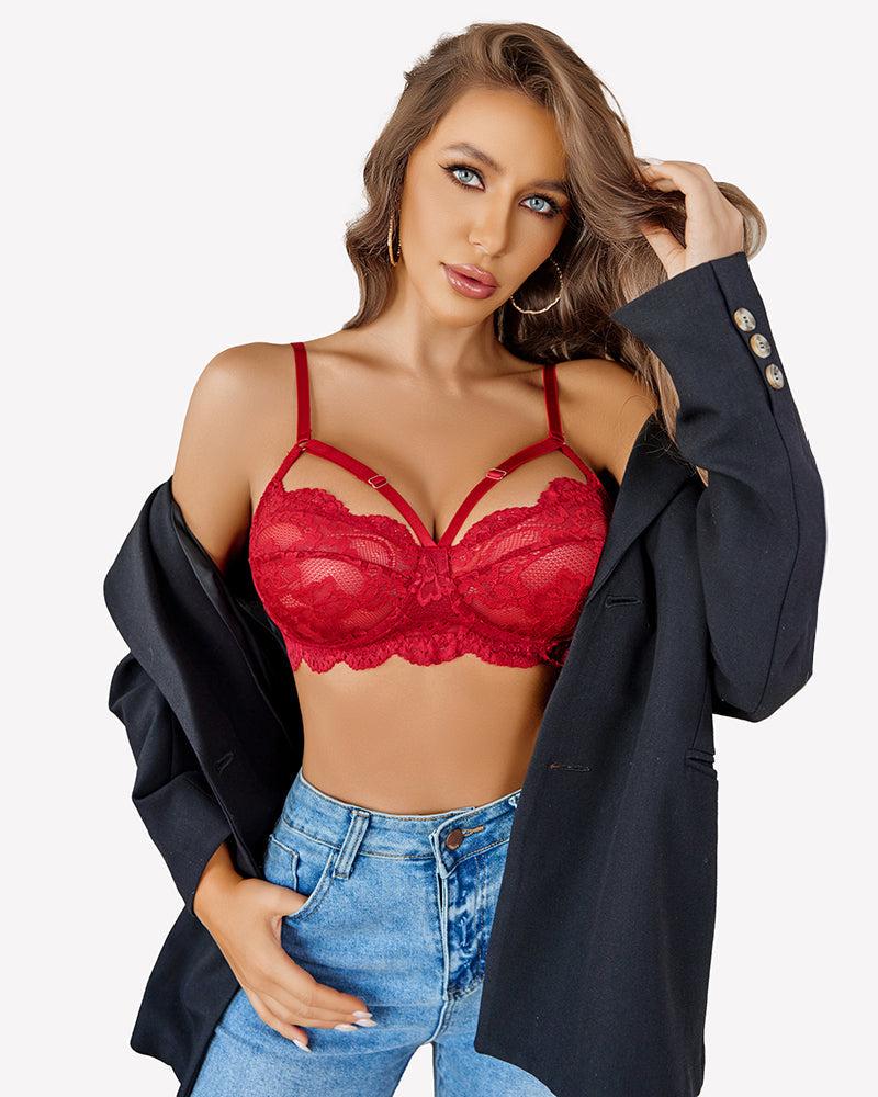 Lace Bra and Panty Sets 2 Piece Outfit
