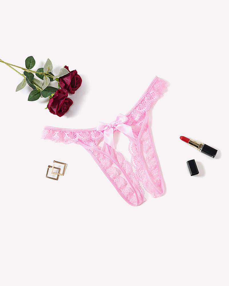 Low Rise Briefs Floral Lace Thong