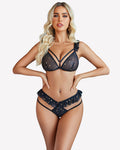 Bra and Panty Cut Out Lingerie Sets