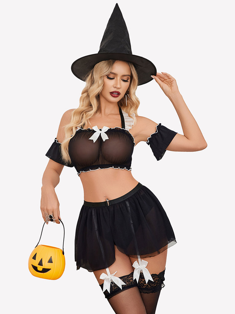 Costumes Mini Skirt Set with Garter Belt (5pack)