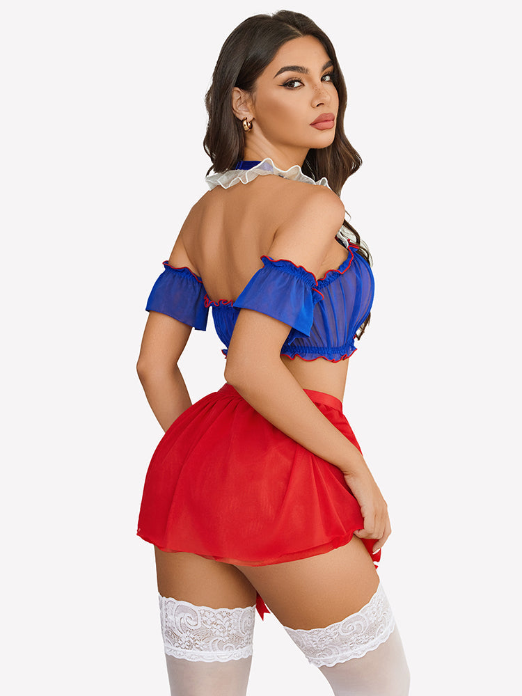 Costumes Mini Skirt Set with Garter Belt (5pack)