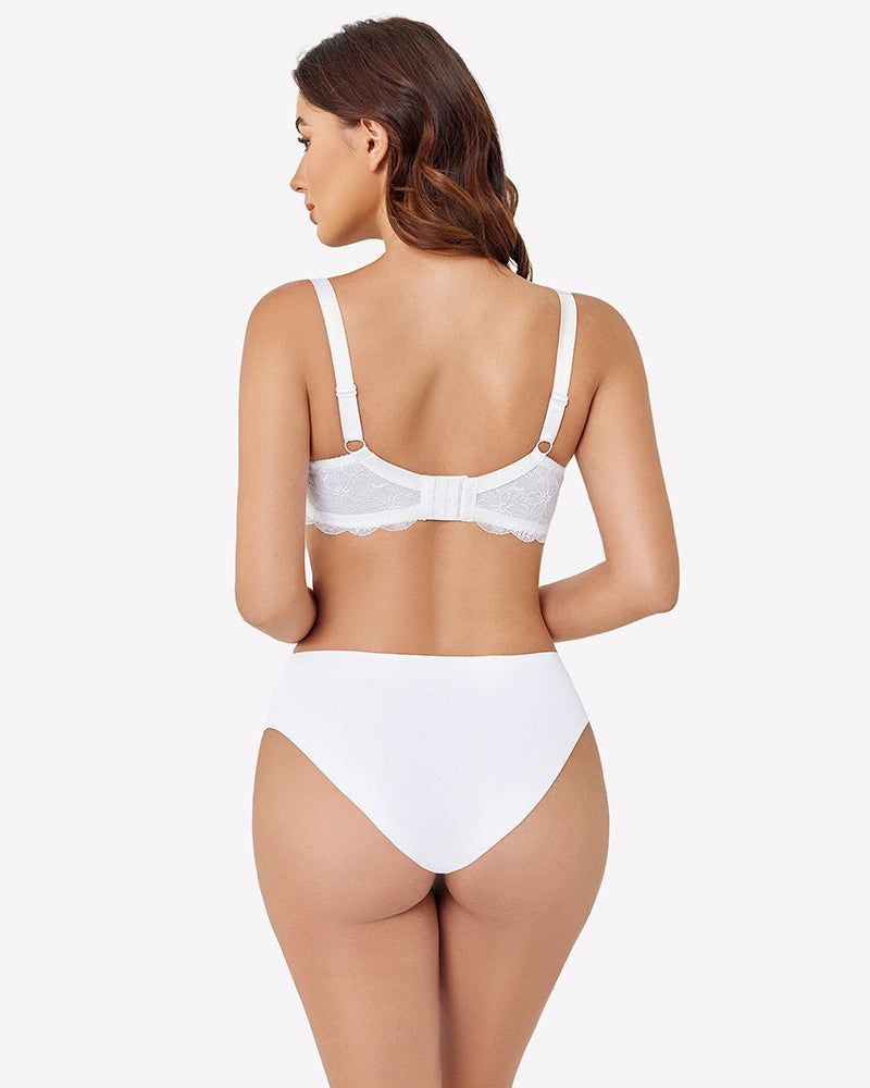 Lifting Lace Underwire Bra for Large Bust