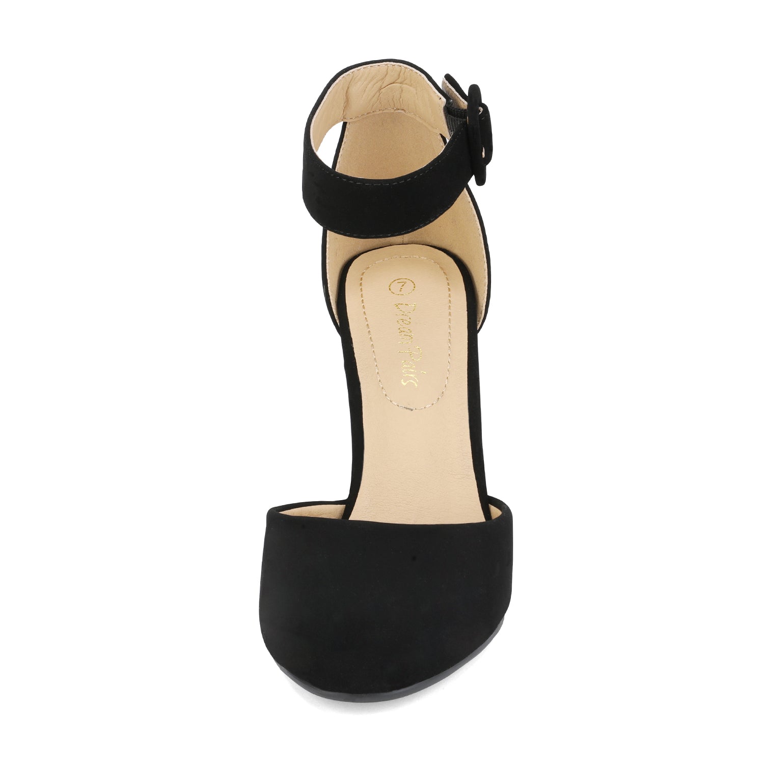 Round Toe Chunky Heel Pumps