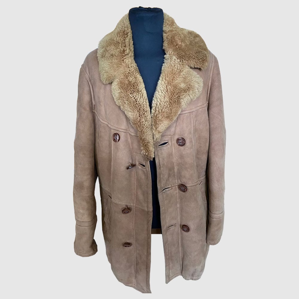 Sheepskin Vintage Aviator Jacket – bomber jacket shearling leather suede
