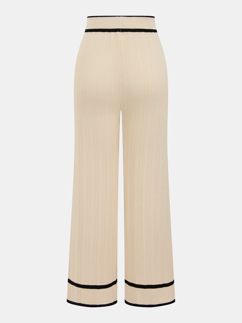 Contrast Trim Polo Top & Drawstring Pant Set