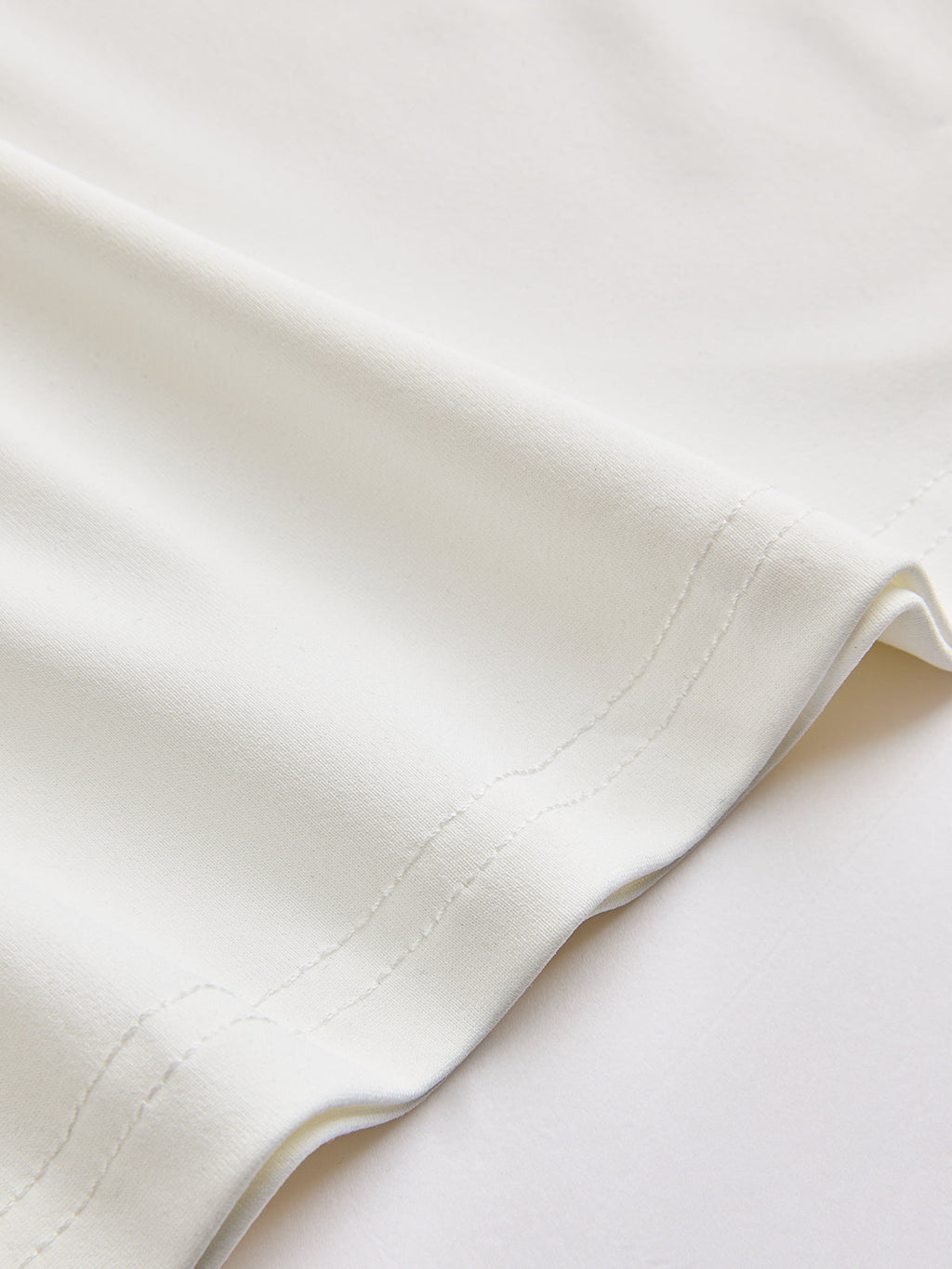 Cotton Off-Shoulder Ruched Long-Sleeve Top