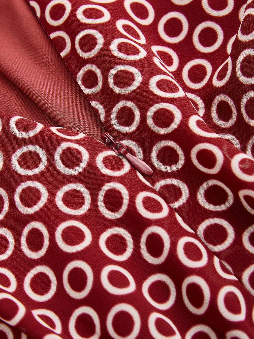 Geometric Print Chiffon Pleated Maxi Dress