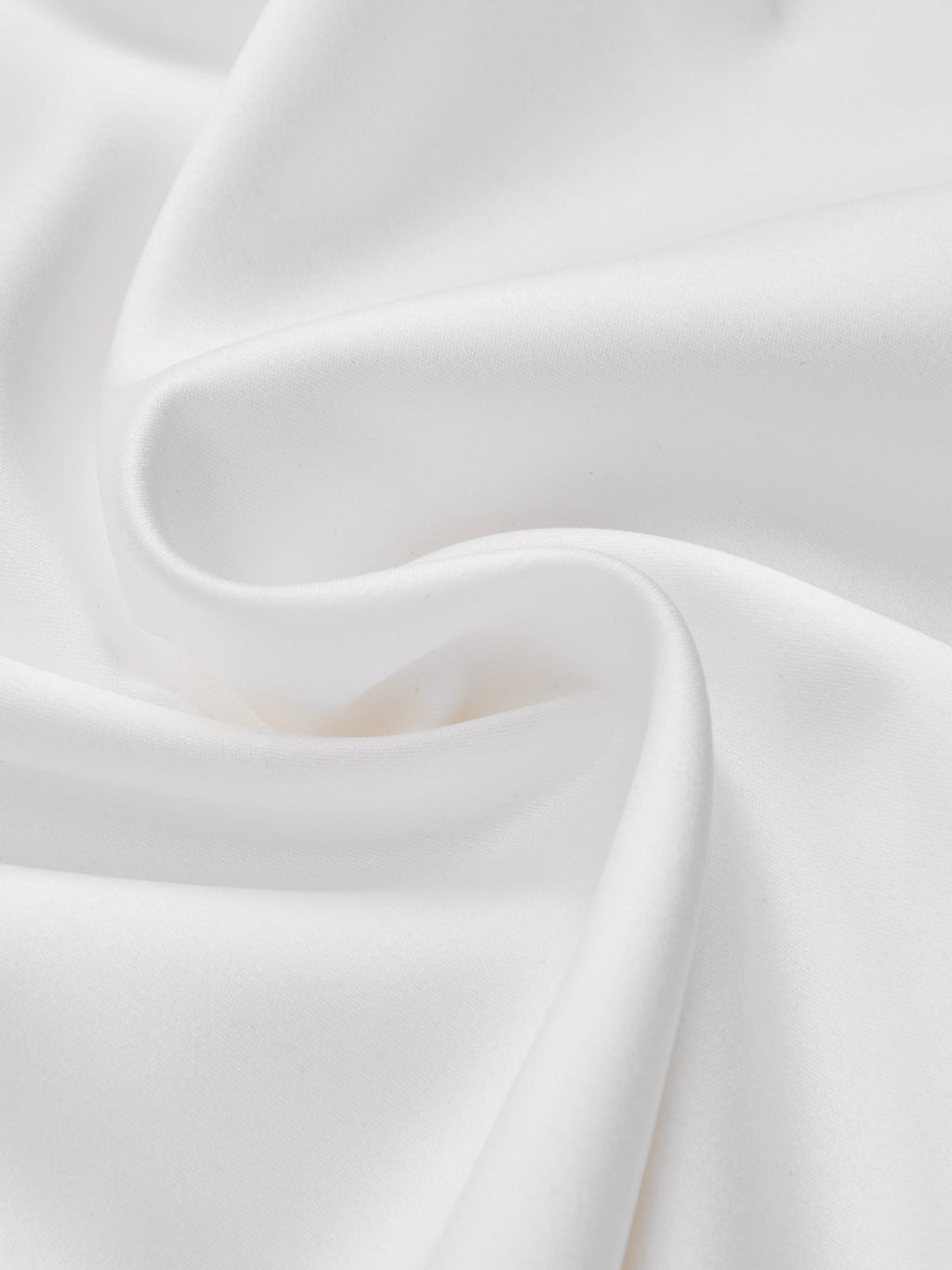 Semi-Sheer Satin Tie-Neck Long-Sleeve Blouse