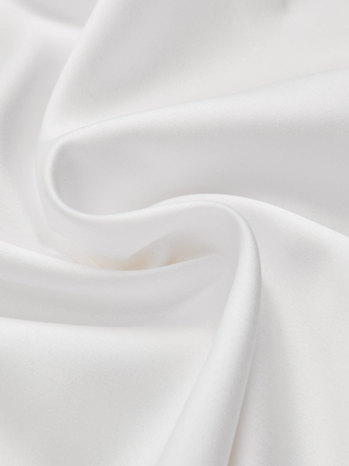 Semi-Sheer Satin Tie-Neck Long-Sleeve Blouse