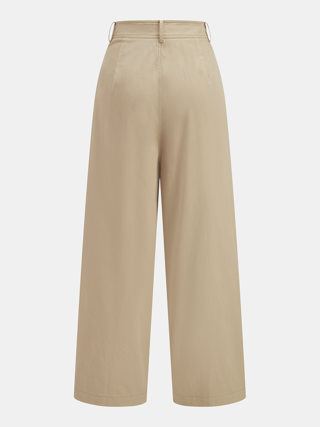 Mid-Waist Drawstring Wide-Leg Pants
